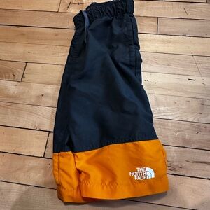 The North Face Black and Orange Athletic Shorts